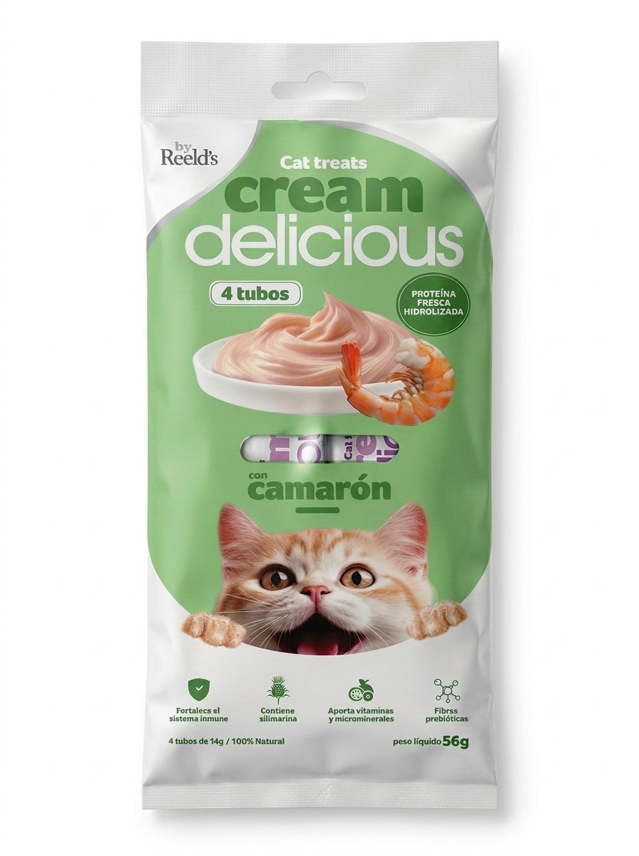 Cream Delicious 4 tubos Camarón