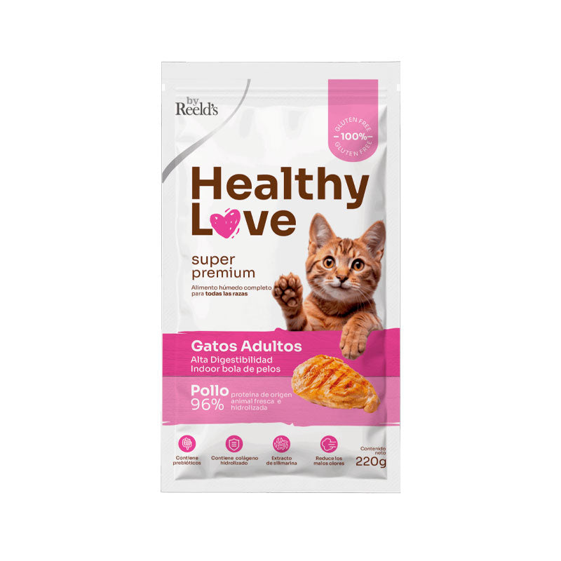 Healthy Love Gato Adulto 220 g sabor Pollo