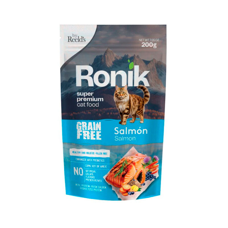 Ronik Grain Free Gato 200 g sabor Salmón