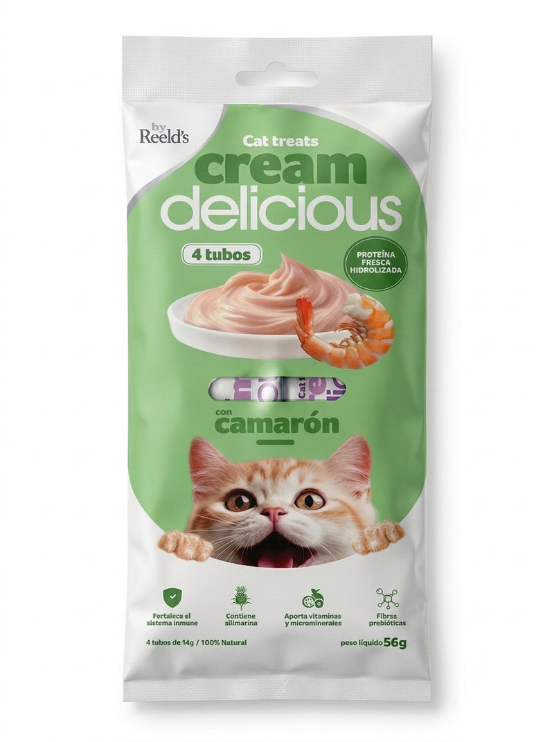 Cream Delicious 4 tubos Camarón