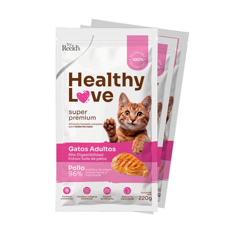 Healthy Love Gato Adulto 18 Unidades sabor Pollo
