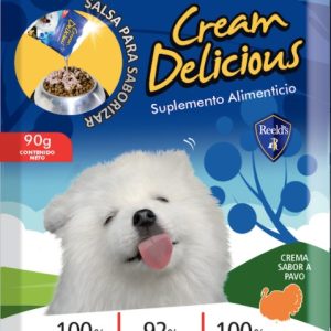 Snack Cream Delicious Perro Sabor Pavo 90 g