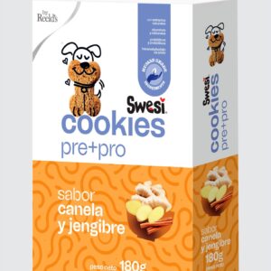 Swesi Cookies PRE + Probiotics Canela y Jengibre con Proteína Hidrolizada