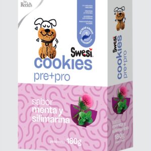 Swesi Cookies PRE + Probiotics Menta y Silimarina con Proteína Hidrolizada